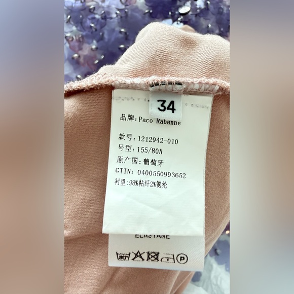 Paco Rabanne Mini Dress with Flower Sequins - Picture 13 of 16